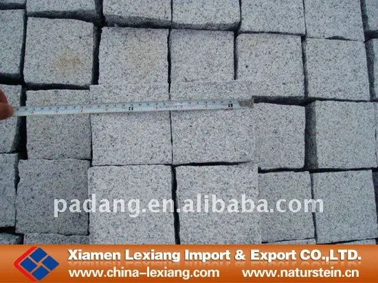 Small granite paving