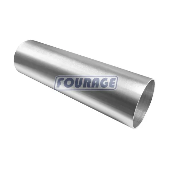 High-Class Brushed Aluminum Straight Intercooler Tube Pipe 300mm Air Intake