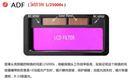 welding helmet auto blue mask welding Shield