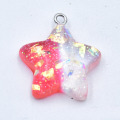 Resin Star Charm Pendent Design Boucles d'oreilles bijoux