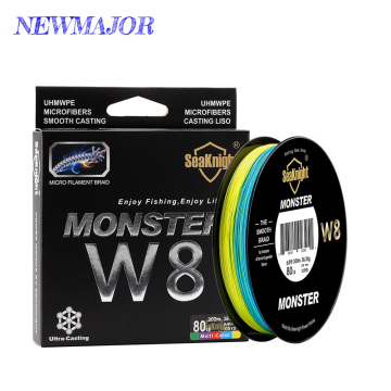 Seaknight 300m 500m 15-100lb 8 strands สายการประมง PE PE สำหรับการตกปลาในแม่น้ำ