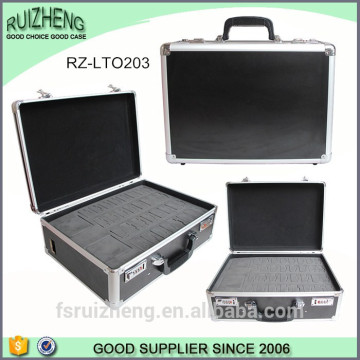 Black aluminum display tool case