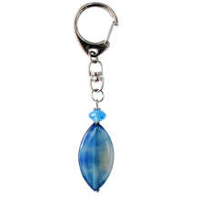 Natural Gemstone Agate Keychain