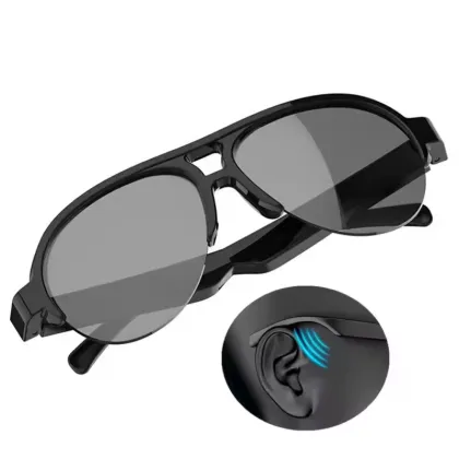 F08 Glasses: Bone Conduction Earphone Glasses with Bluetooth Wireless Audio