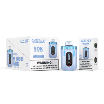 Razzbar 50000 Puffs 16 Flavors Available 5% Nic