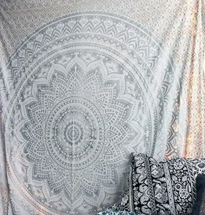 psychedelic yoga meditation spiritual wall hanging tapestry