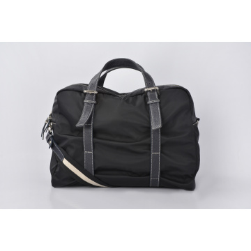 Water Resistant Black Nylon Luggage Travel Duffel Bag