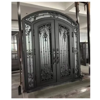 IKEA Laminated Iron Doors: Wrought, NFRC Certified, Waterproof, Soundproof Double Iron Glass Entry Doors for Homes 2023