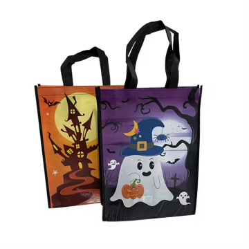 Anpassad logotyp Halloween godisgåvor icke -vävda väskor