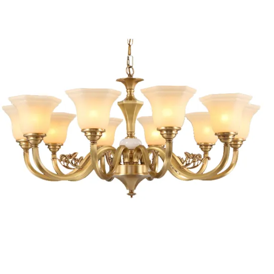 Medieval Rustic Iron Chain Chandelier - Classic Country Style Lighting