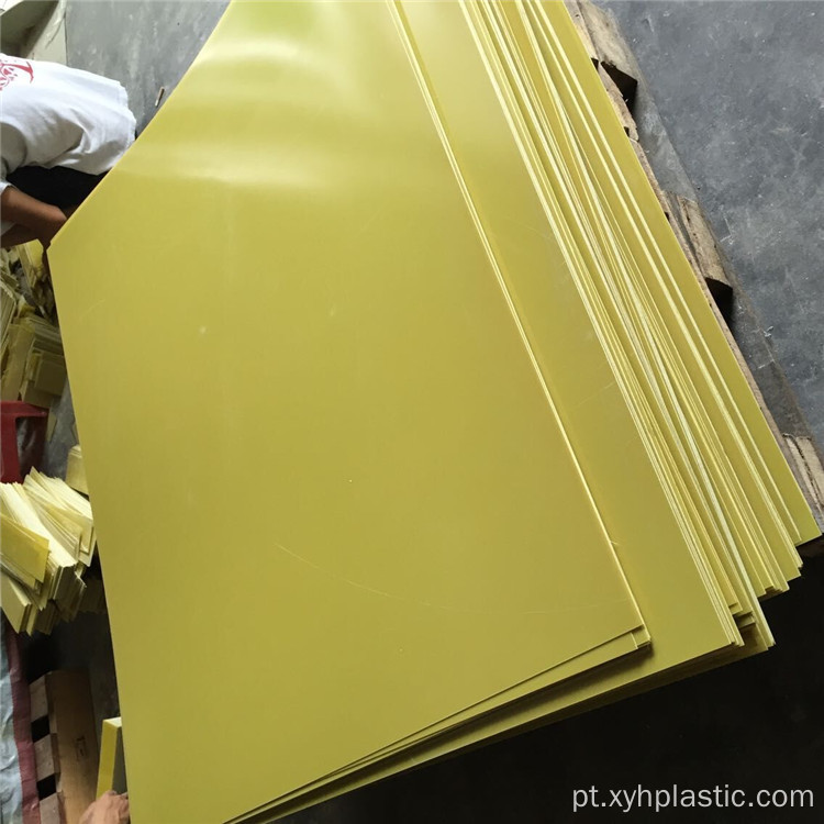 Folha de laminado de fibra de vidro epóxi amarelo 3240