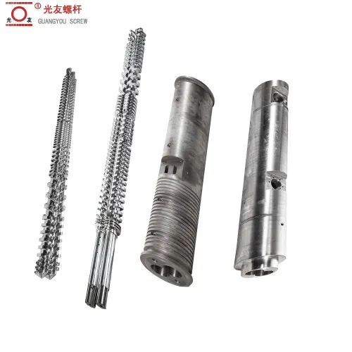 Bimetallic extruder screw at bariles para sa PVC pipe, sheet, at profile extrusion