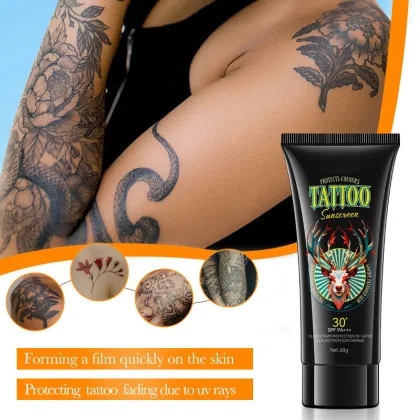 Tattoo Color Care Cream: Sunblock, Moisturizer & Sun Protection