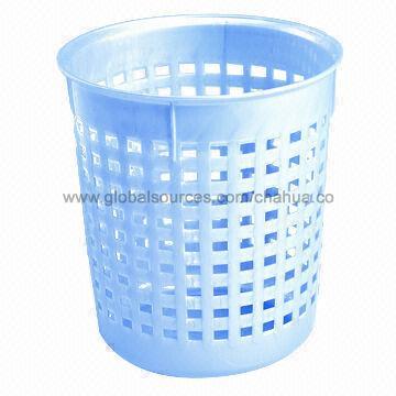 Plastic Trash Can, Durable, Ideal for Home/Hotel Use, Made of PP, Measures 17.3 x 19.5cm