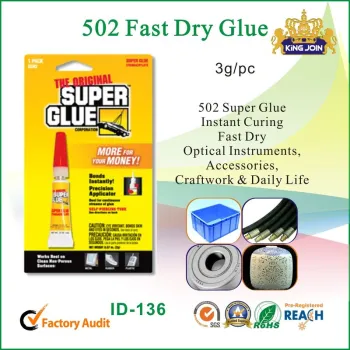 502 Super Strong Glues Ethyl Cyanoacrylate , Inhibitor Curing Adhesive