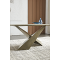 New Style Modern Rectangular Glass Dining Table