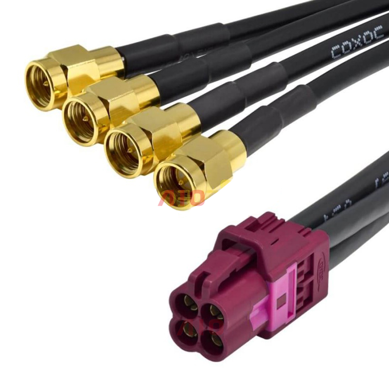 Auto Female Mini Fakra to Male SMA Cable