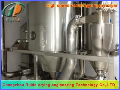 Chemical polyethylene centrifugal spray dryer