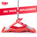 A130064 LiAo 40CM Chenille Microfibra Flat Mop Limpador de piso telescópico ajustável