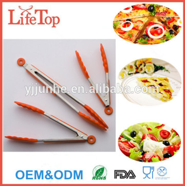 FDA LFGB Approved Silicone Kitchen Tongs Silicone Serving Tongs Silicone Tongs