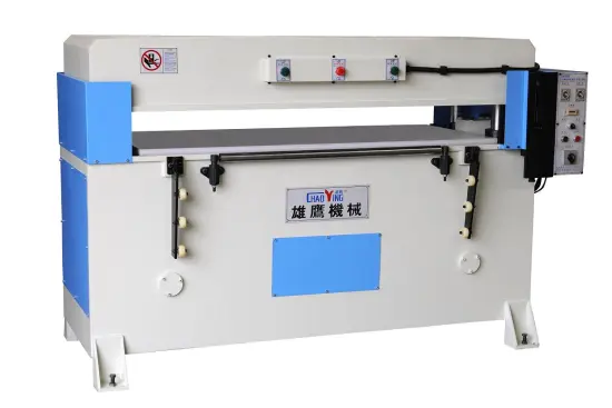 precision four column hydraulic plane fabric cutting machine