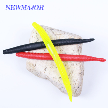 NEWMAJOR 15cm High Gravity Salted PVC Soft Tuna Worm Fishing Lure for Rivers