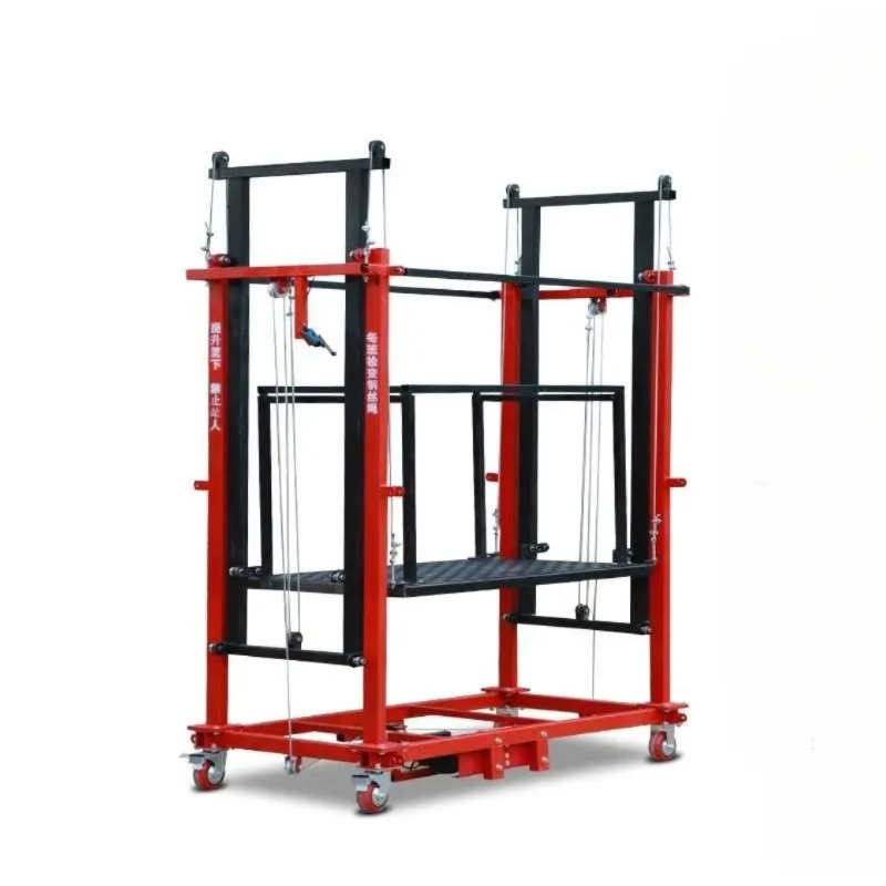 6M Mobile Electric Scaffolding Lift Platform for Construction - Foldable and Multi-Mode