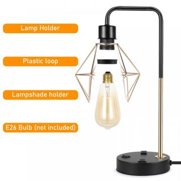 Industrietischlampen mit USB -Ladeanschlüssen