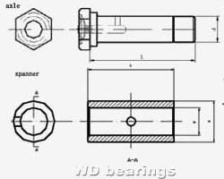 Casters Wheel Components Spanner 08c4.03-43