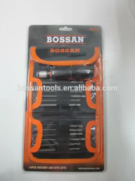 14 pcs professional ratchet screwdriver bit set