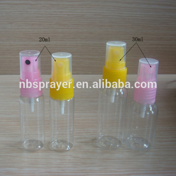 20ml PET bottle with mist sprayer, transparent bottle 20ml