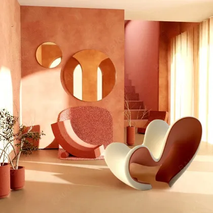 Nordic Creative Love Fiberglass Living Room Chair