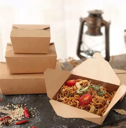 Disposable Kraft Take Away Salad Box