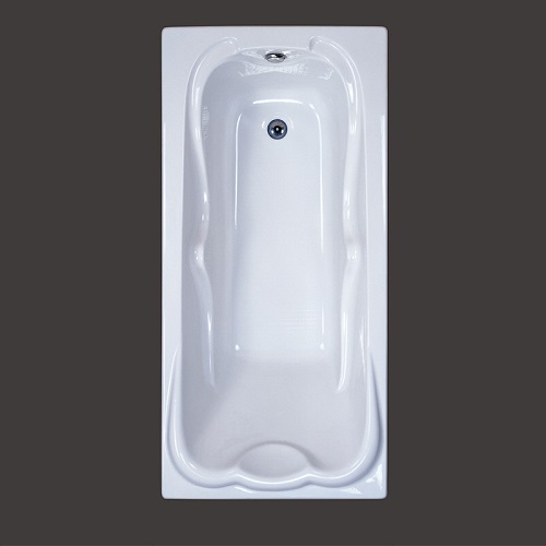 White Soaking Acrylic 1 Person Drop-in Bathtub