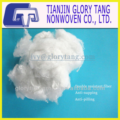 1.5D 38MM double resistant virgin grade polyester fiber for spinning