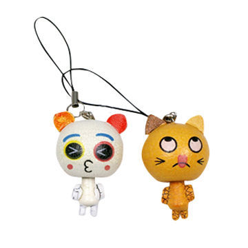 Wooden animal keychains, customized designs are accepted