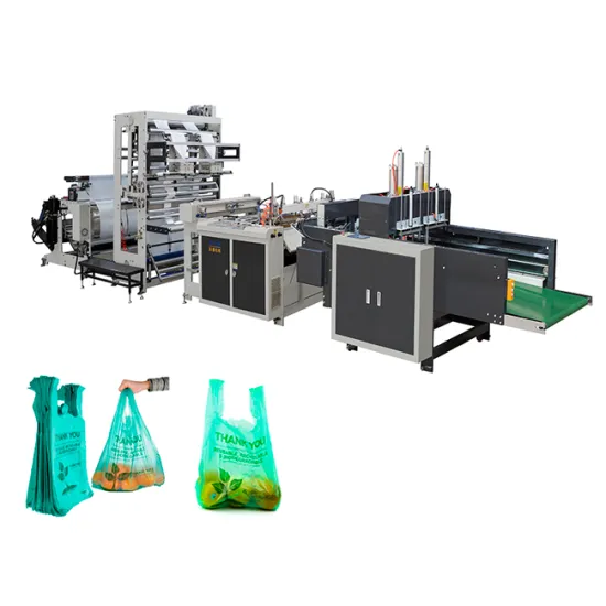 Full Automatic High Speed Polythene Bag Making Machine and Plastic T-Shirt Bag Making Machine with Slitter - Latest Price and Details
