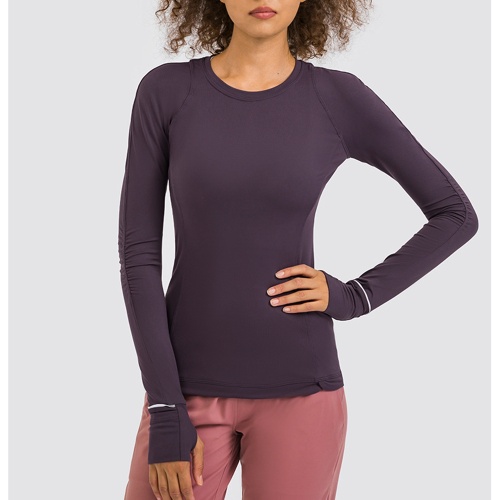 Damen Langarm Yogakleidung Damen T-Shirt