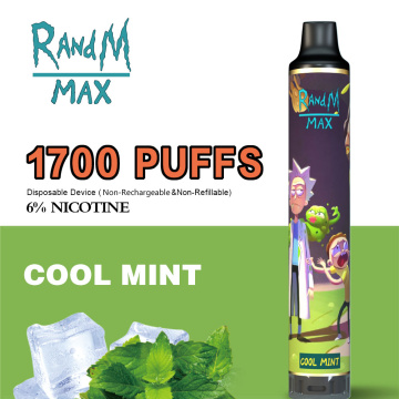 R&amp;M Max PRO Rechargeable Disposable Big 3600puffs