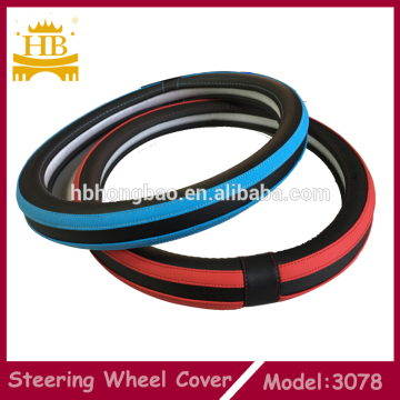 Nice design and hot selling pu steering wheel cover
