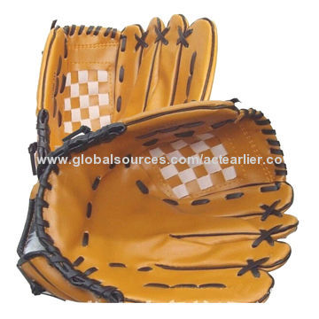 Baseball Gloves, PVC Material, Hand Stitched