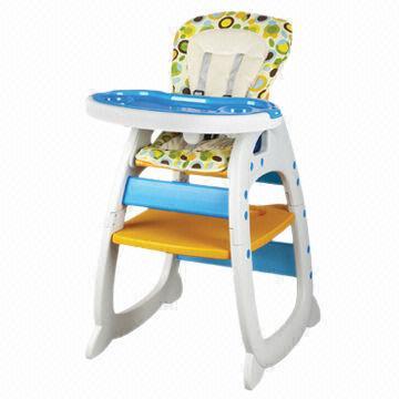 Babies' high chair, bright color, fashionable, new design, hot sale, 2-in-1 multifunction