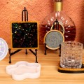 DIY Epoxy Resin Coasters Silicone Holographic Laser Mold