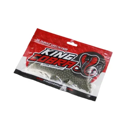 Three Side Sealed Ziplock Soft Fish Lure Packaging Bag Plastic Fishing Bait Bags