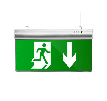 IP30 Aluminum and Acrylic customizable exit sign light