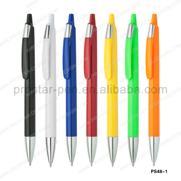 2015 New Design Good Quality Wholesale Solid Colored body Plastic ball point pen
