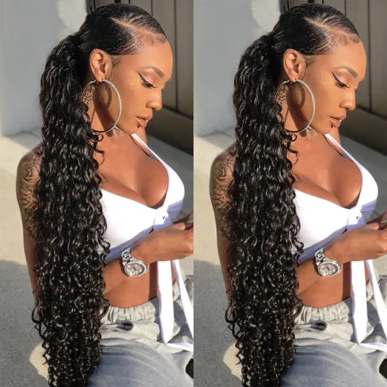 Deep Wave Curly 10a Grade Natural Peruvian Virgin Hair,100% Virgin Peruvian Human hair, Unprocessed Peruvian Hair Bundles
