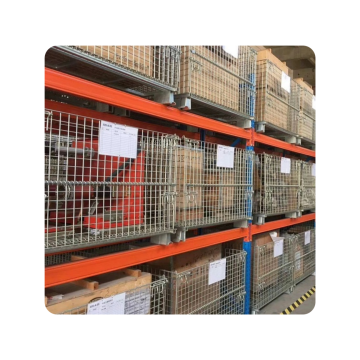 Warehouse Pallet Wire Mesh Storage Cage for Sale