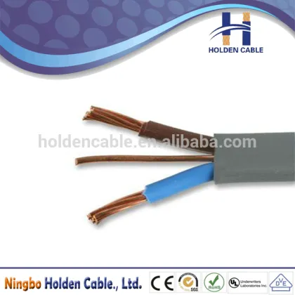 Colored thick flat electrical cable brand