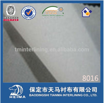 invisible coating interlining superior powder fusible interlining 8016 for fashion wear